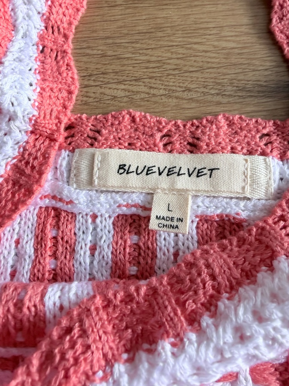Blue Velvet Women's Multi Crochet Top - Picture 4 of 7